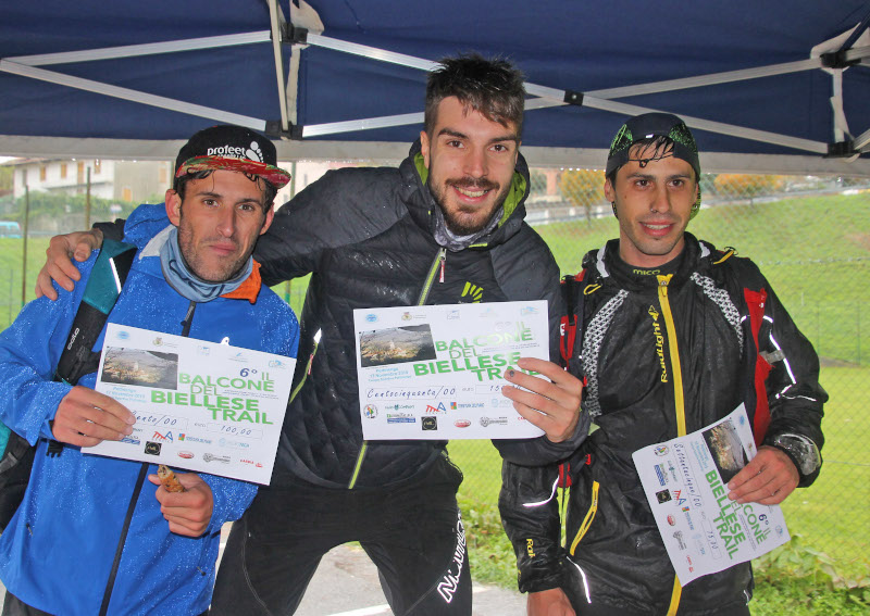 Balcone Biellese Trail, podio 37 Km maschile
