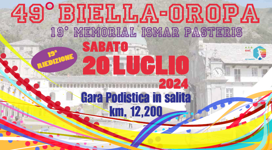 Sabato 20 Luglio 2022  La 49ª Biella-Oropa