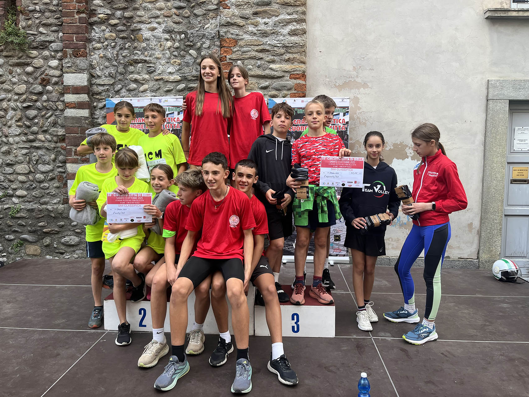 Podio staffette scolastiche