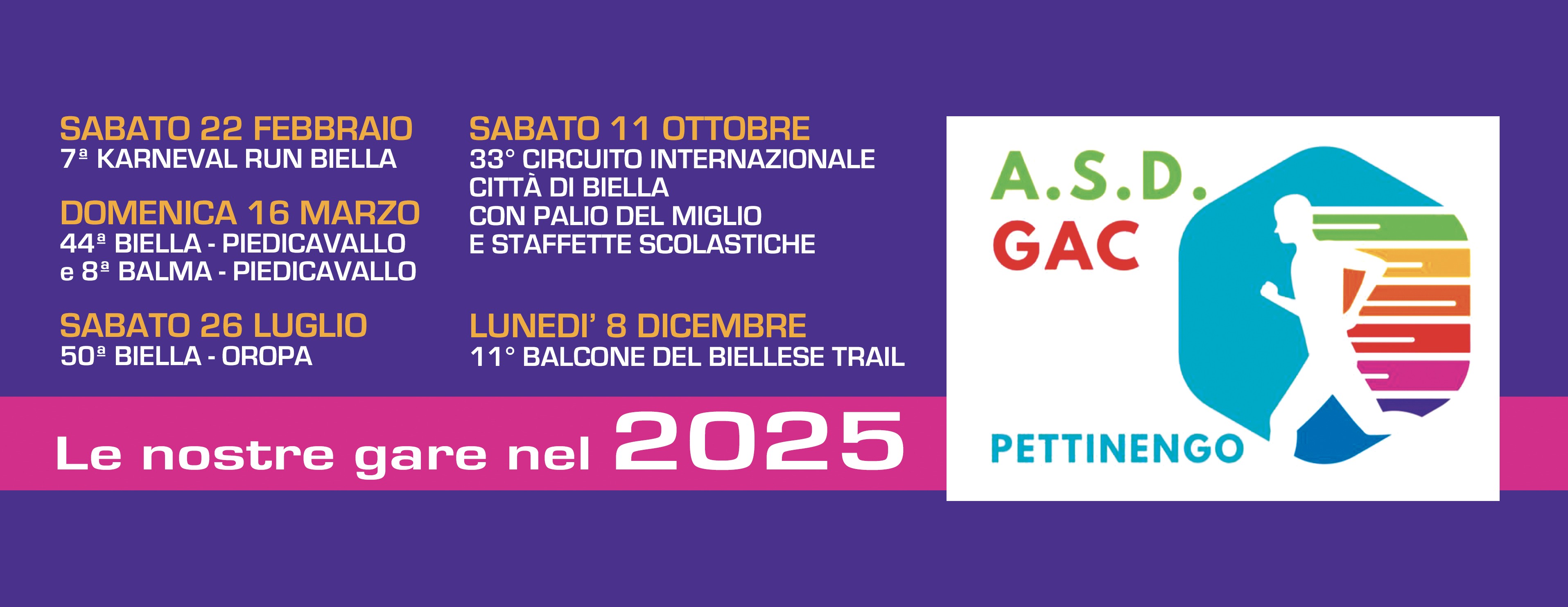 UN 2025 DI CORSA CON IL GAC PETTINENGO